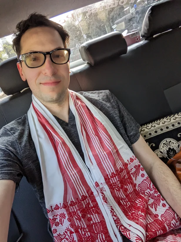 Adam with the Guwahati Scarf