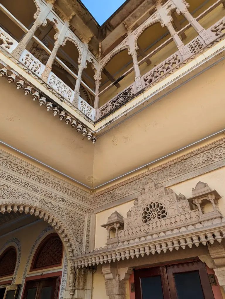 architecture of the City Palace in Jaipur