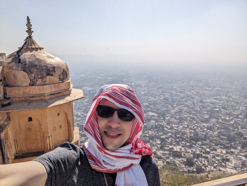 The view with Adam - Nahargarh Fort / Tiger Fort