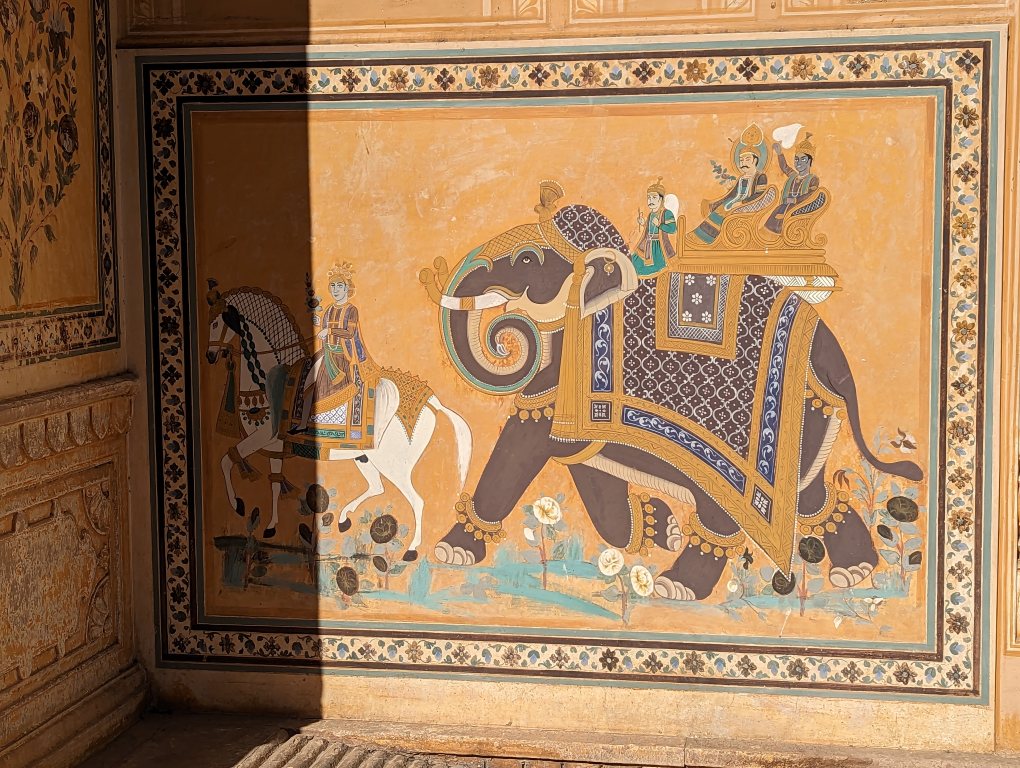 Elephant art at Nahargarh Fort / Tiger Fort