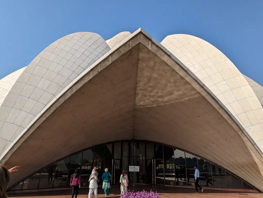 lotus temple - entrance