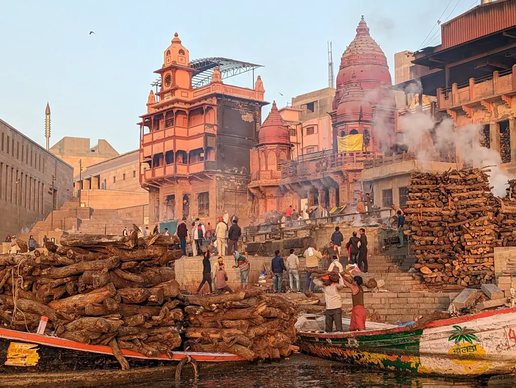 Cremation sites - Ganges Boat Ride