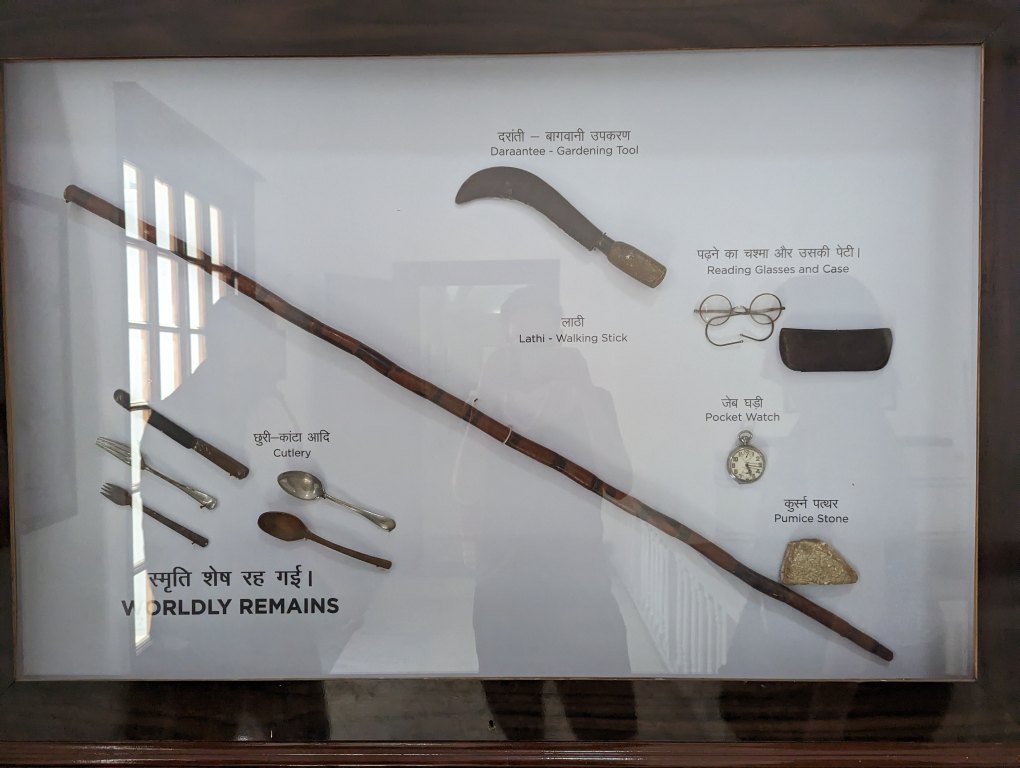 Ghandi's personal items - Gandhi Smriti Museum