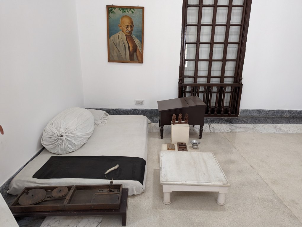 Ghandi's bed - Gandhi Smriti Museum