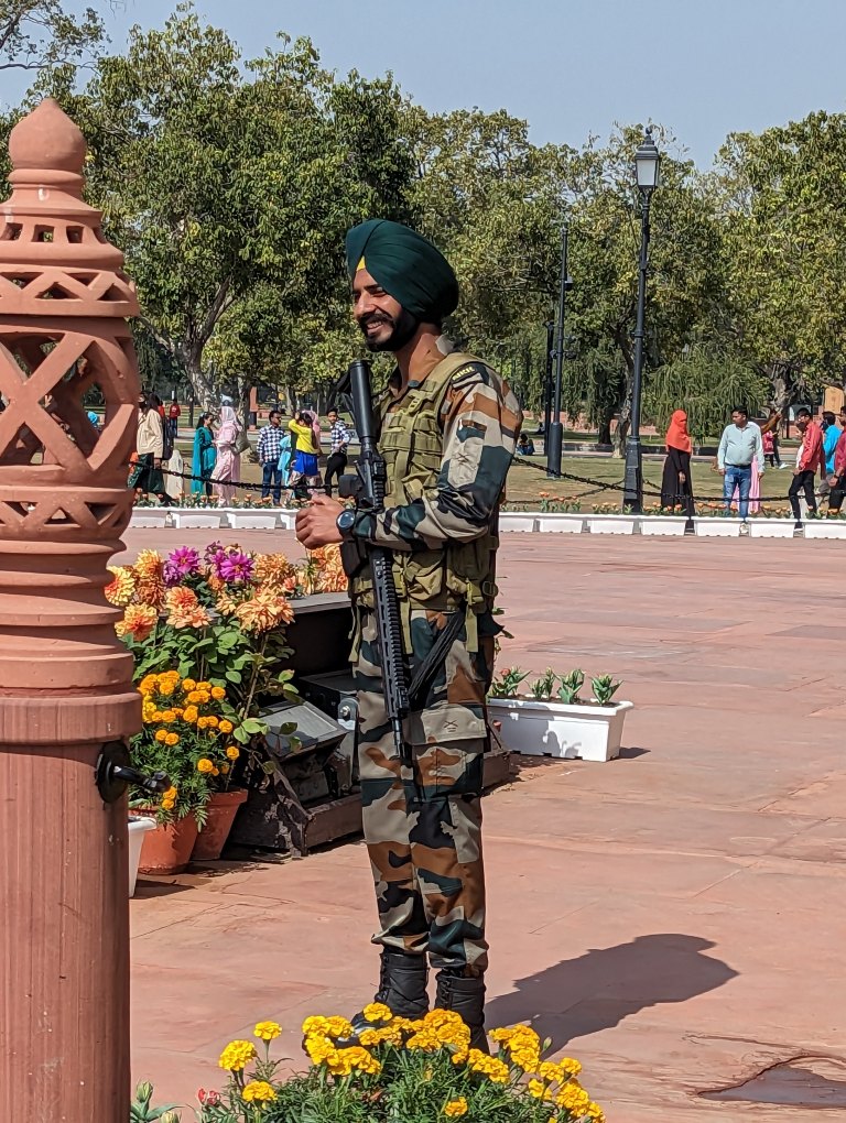 Armed Man - India Gate, Delhi INdia